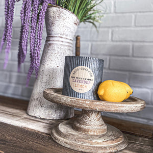 Rustic Metal Candle - Lavender Lemon